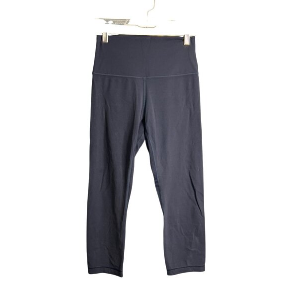 Lululemon Womens Navy Blue Align Crop Leggings Size 6 - Picture 1 of 5